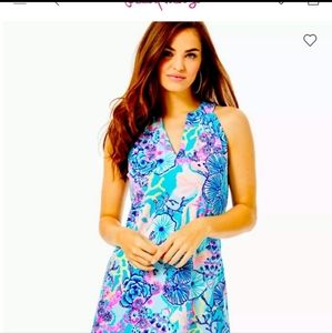 Lilly Pulitzer Ross Dress NEW WITHOUT TAG in Bali Blue Once Upon A Tide  Size L